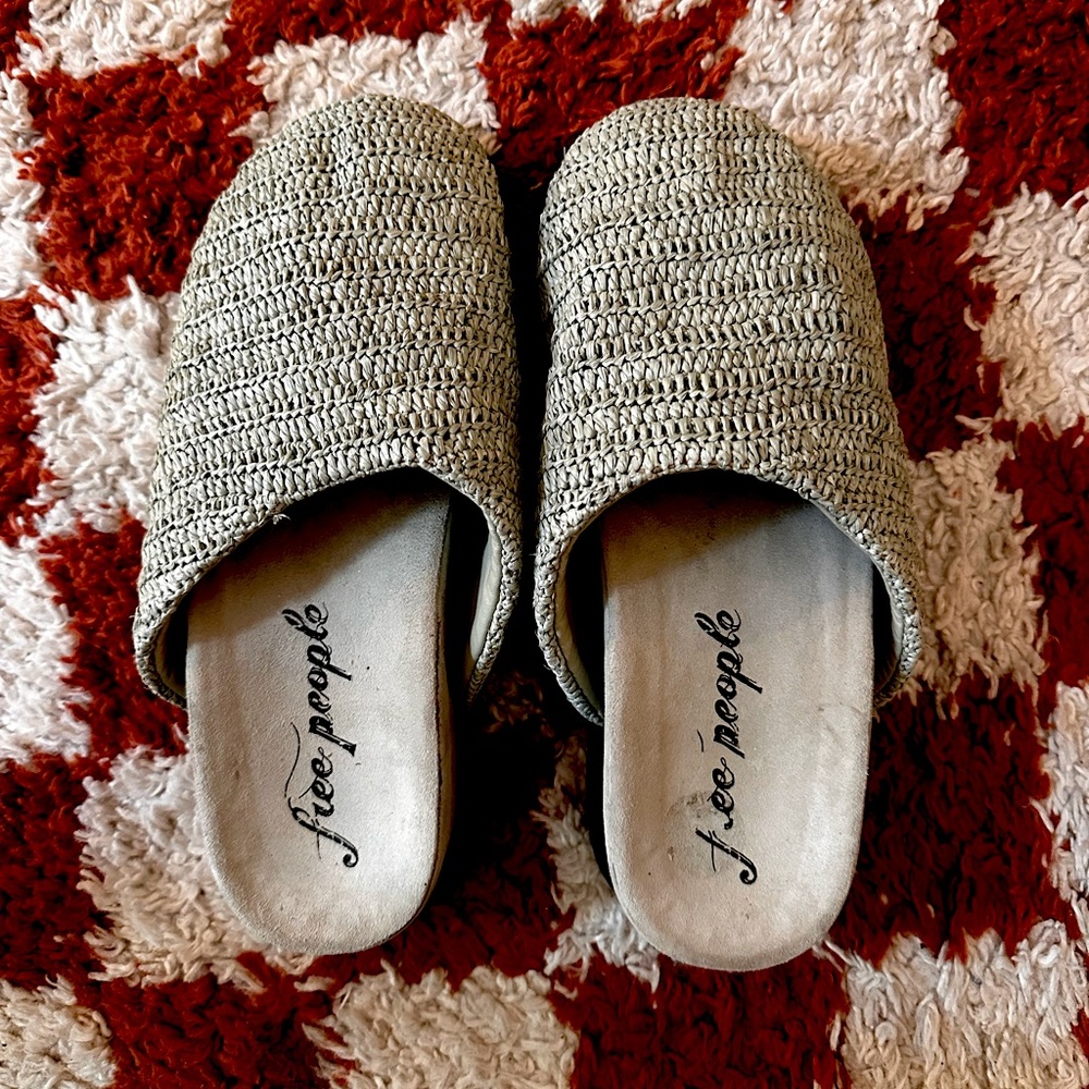 Free People Crochet Slides